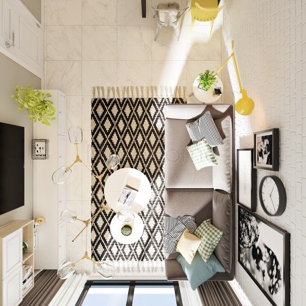 Thiết kế nôi thất căn hộ chung cư The Ascen