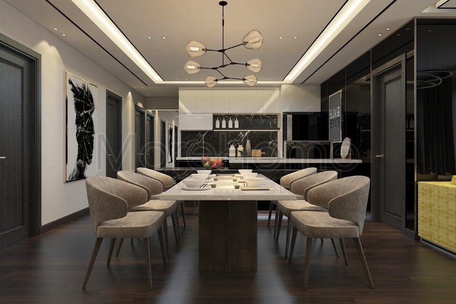 Thiết kế nội thất căn hộ chung cư Sunrise City