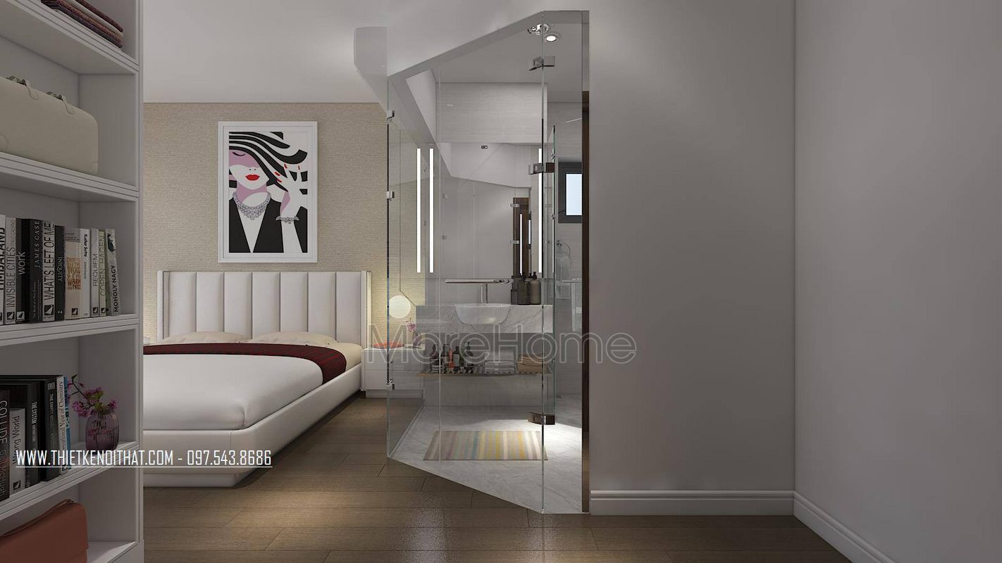 Thiết kế nội thất phòng ngủ chung cư gamuda garden hoàng mai hà nội