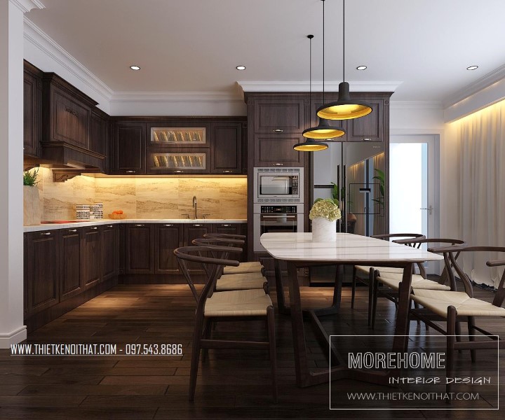 Thiết kế nội thất chung cư DUPLEX Hà Đô phong cách Gỗ Việt