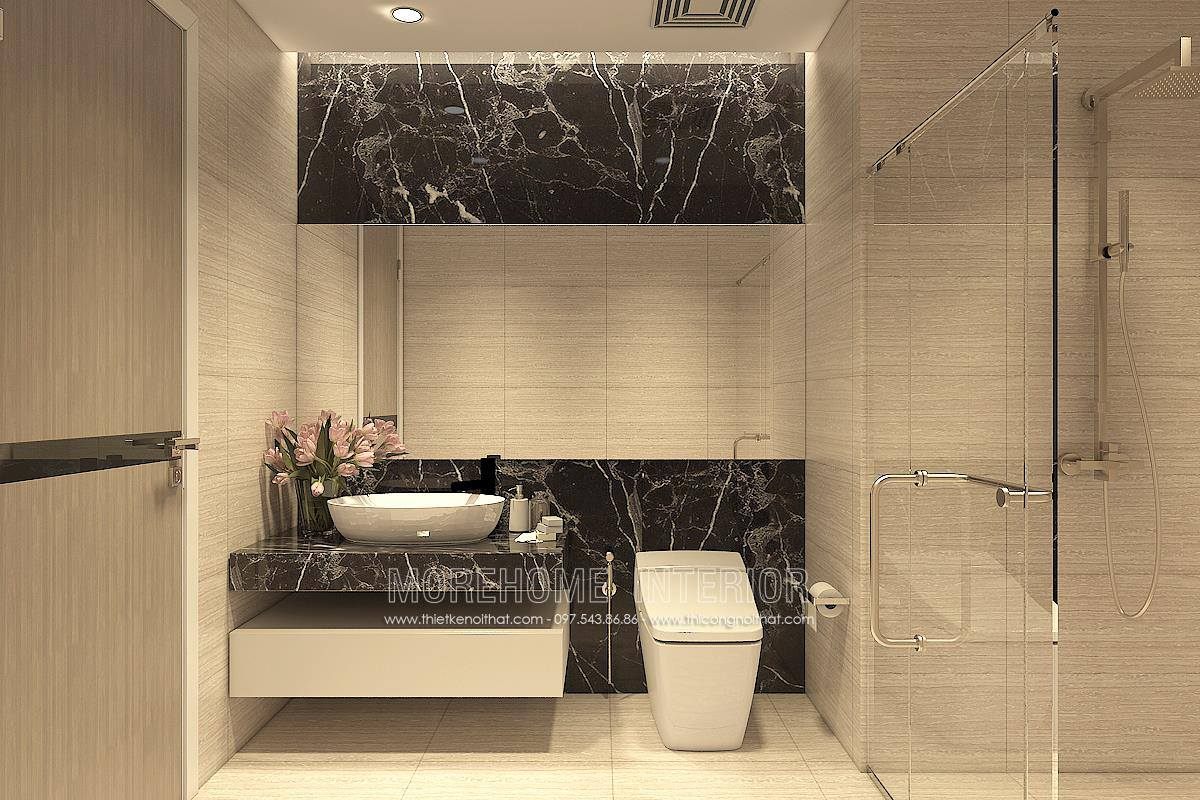 Thiết kế phòng tắm nhà vệ sinh cho chung cư hongkong tower 243a đê la thành 