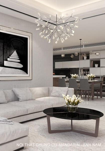 Thiết kế nội thất căn hộ chung cư hiện đại Mandarin cao cấp - Anh Nam