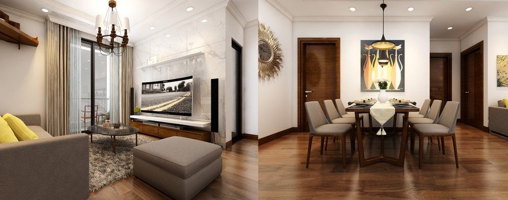 Mẫu thiết kế nội thất căn hộ Park Hill Premium - chị Huyền