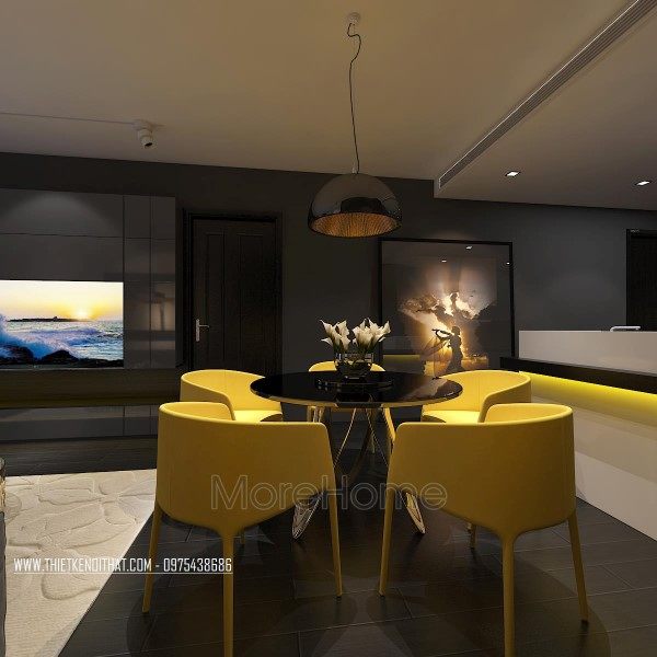 Thiết kế nội thất chung cư Royal City hiện đại