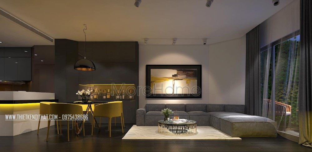 Thiết kế nội thất chung cư Royal City hiện đại