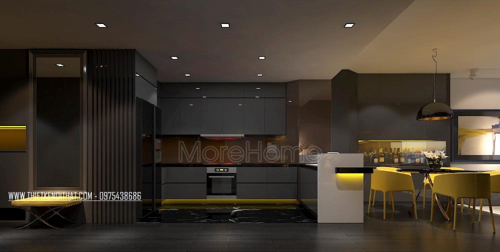 Thiết kế nội thất chung cư Royal City hiện đại