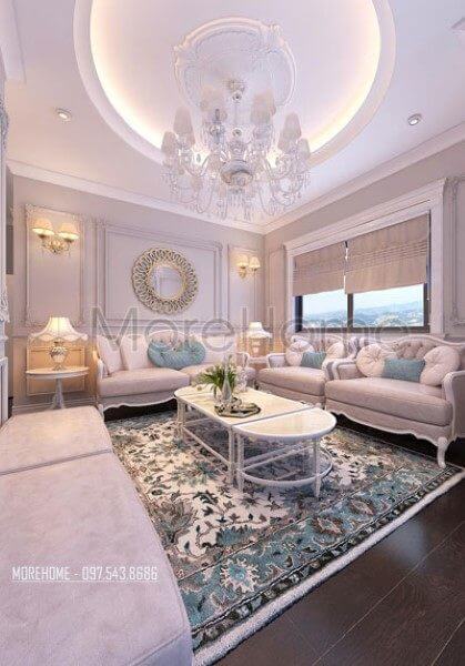  Thiết kế nội thất căn hộ tân cổ điển chung cư Ruby Tower - chị Trang 