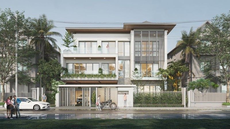 Thiết kế biệt thự 3 tầng hiện đại tại Hải Phòng