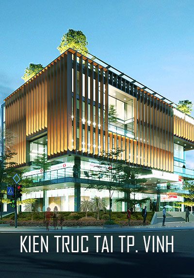 Thiết kế kiến trúc tòa nhà Văn phòng và thương mại tại Tp. Vinh