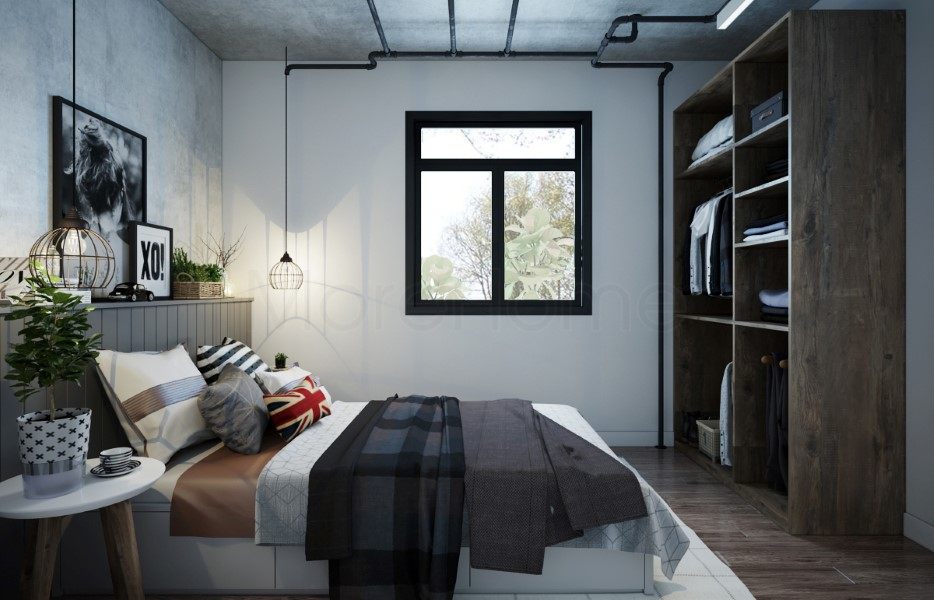 Thiết kế nội thất phòng ngủ nhà container