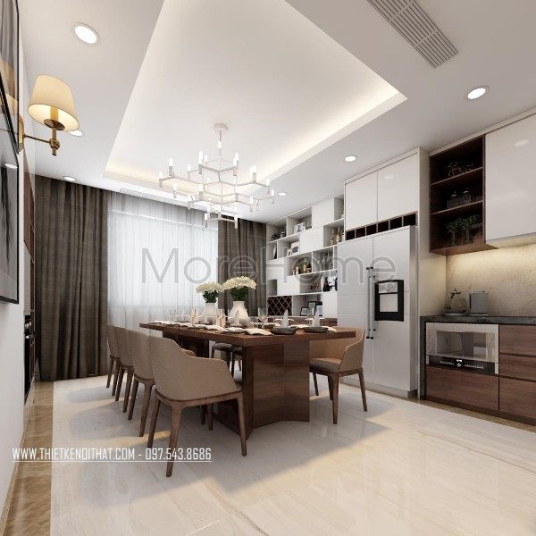 Thiết kế nội thất nhà phố Lake View phong cách hiện đại