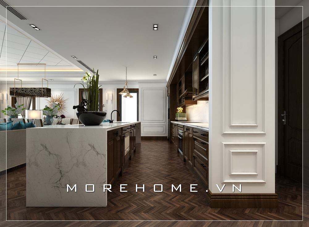 Thiết kế phòng bếp đẹp, ấn tượng được người nội trợ yêu thích