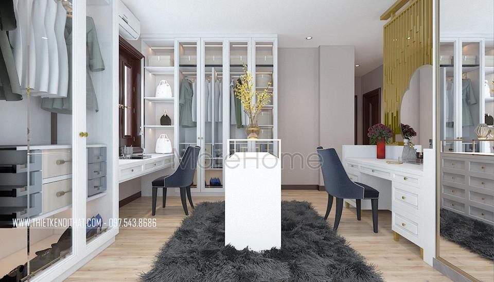 Thiết kế nội thất biệt thự tân cổ điển tại bắc ninh