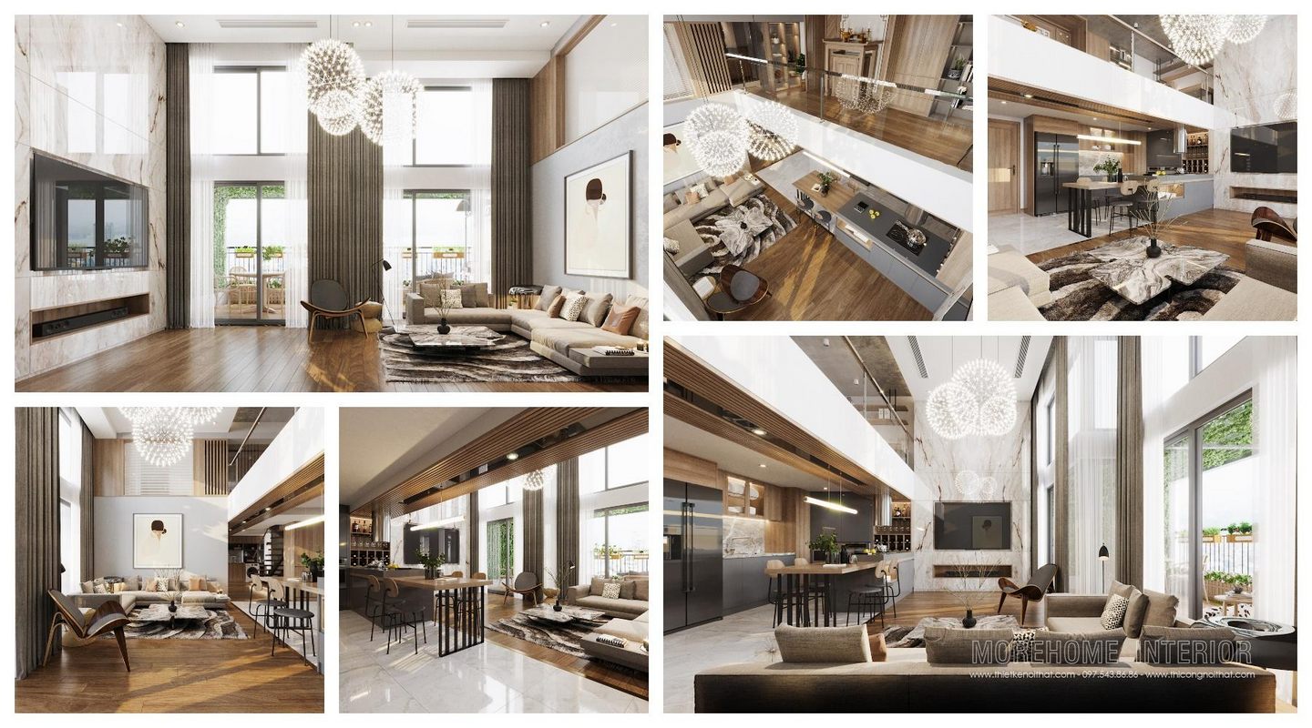 Thiết kế nội thất biệt thự Aquabay Central Lake