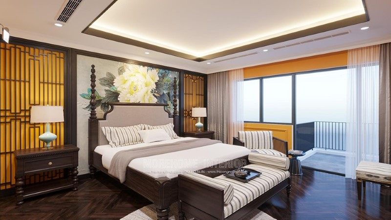 Thiết kế nội thất phòng ngủ biệt thự Gamuda Hoàng Mai Hà Nội
