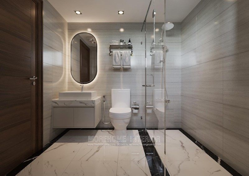 Thiết kế phòng tắm, nhà vệ sinh cho biệt thự hải dương