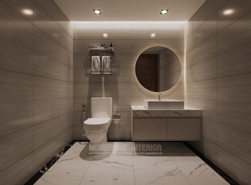 Thiết kế phòng tắm, nhà vệ sinh cho biệt thự hải dương