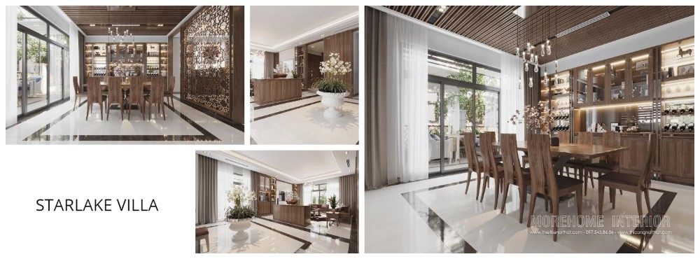 Thiết kế nội thất biệt thự Starlake