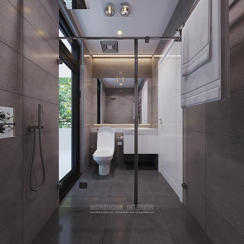 Thiết kế nhà tắm phòng vệ sinh biệt thự starlake tây hồ tây hà nội