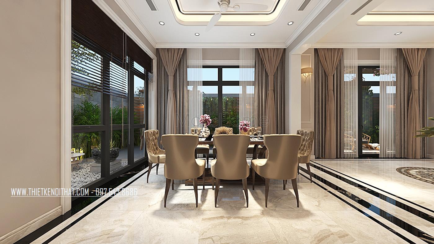 Thiết kế nội thất biệt thự Vinhomes Riverside The Harmony 