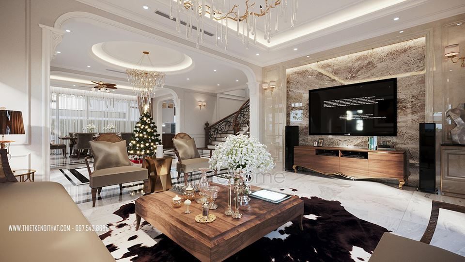 Thiết kế nội thất biệt thự vinhomes gardenia