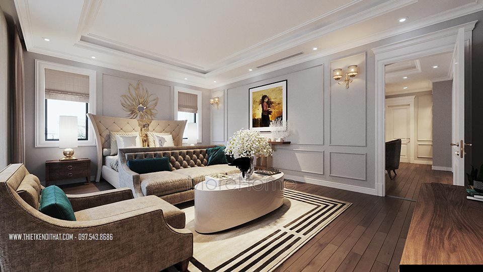 Thiết kế nội thất biệt thự vinhomes gardenia