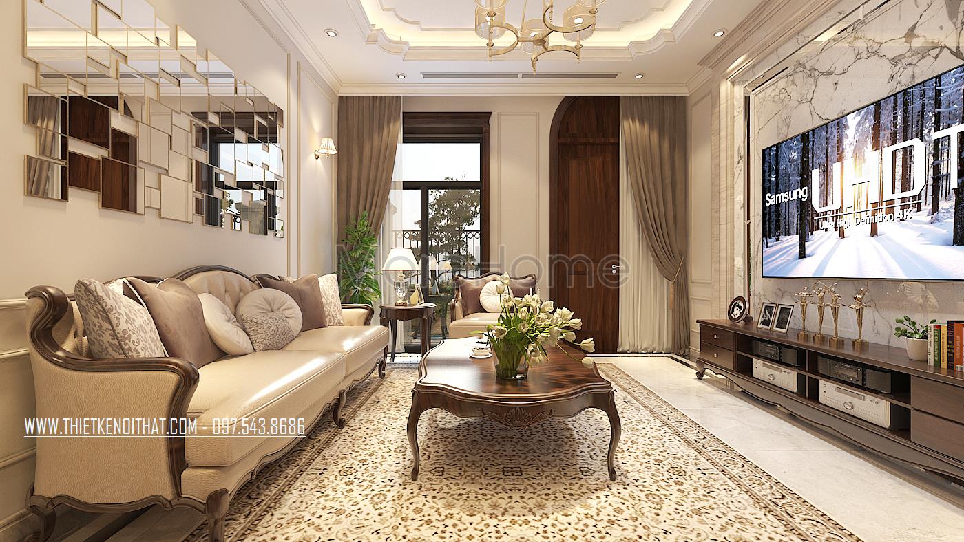 Thiết kế nội thất biệt thự Vinhomes Green Bay 