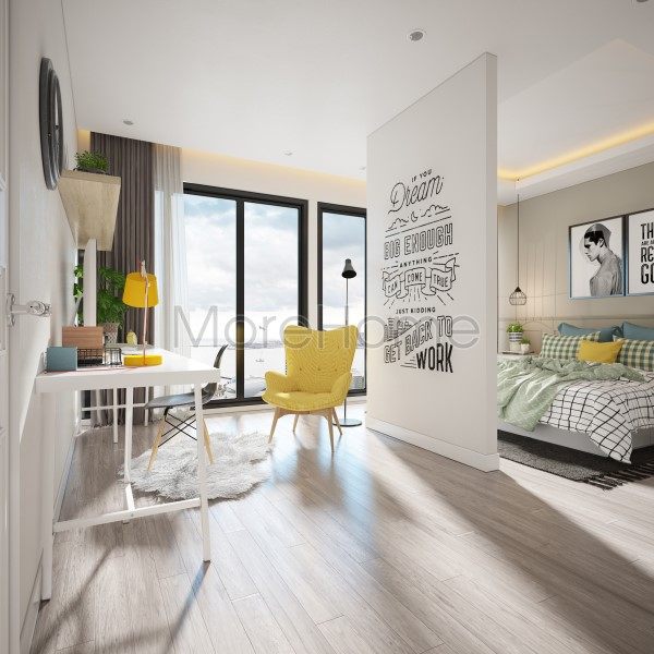 Thiết kế nôi thất căn hộ chung cư The Ascen