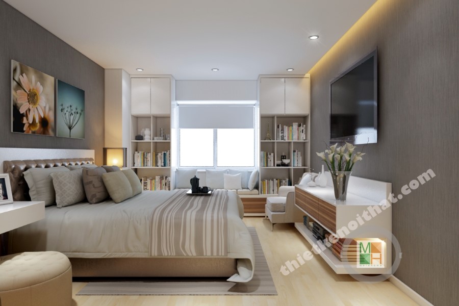 Thiết kế nội thất căn hộ Fideco Thảo Điền