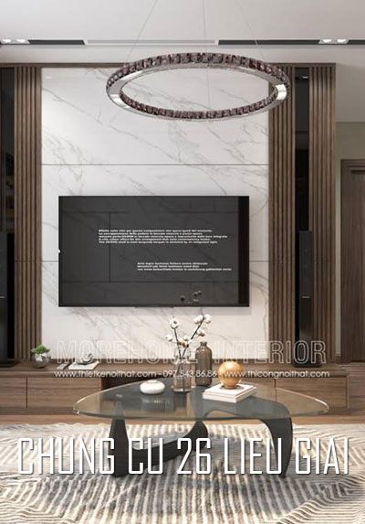  Thiết kế nội thất chung cư 26 Liễu Giai Hà Nội hiện đại đẹp