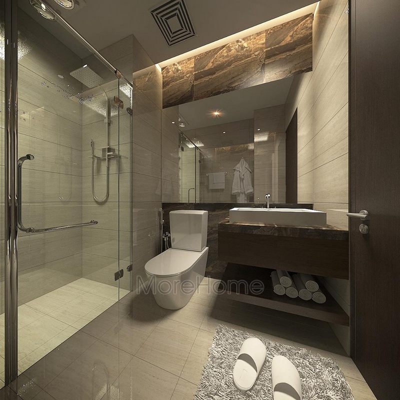 Thiết kế nội thất phòng tắm chung cư AZ Sky Định Công