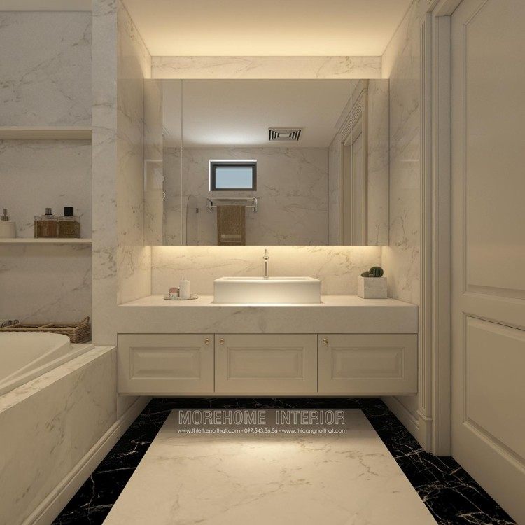 Thiết kế phòng tắm nhà vệ sinh chung cư d'capitale trần duy hưng cầu giấy hà nội