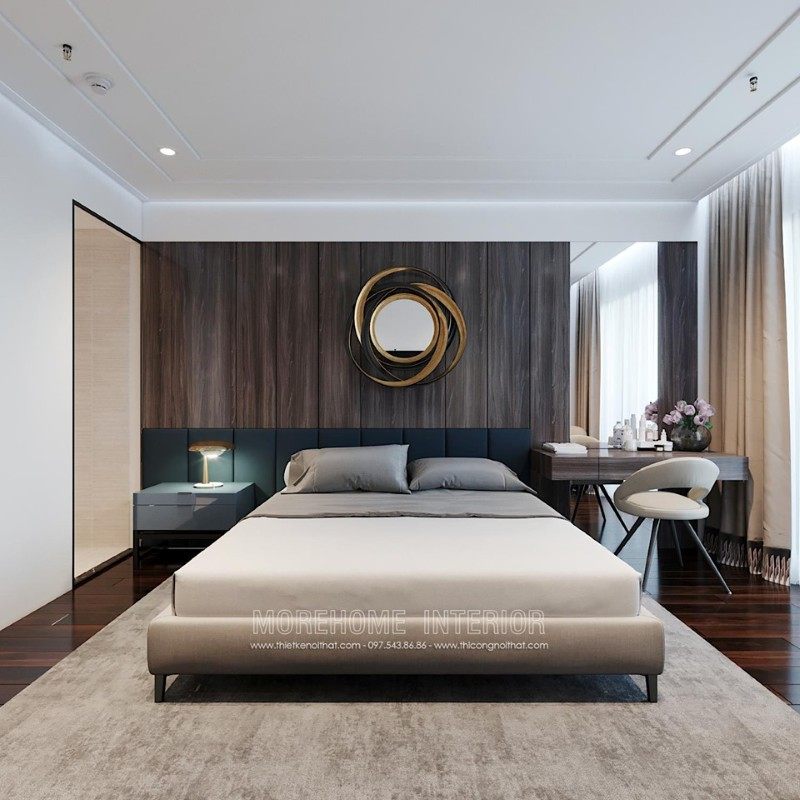 Thiết kế nội thất phòng ngủ chung cư emerald mỹ đình nam từ liêm hà nội