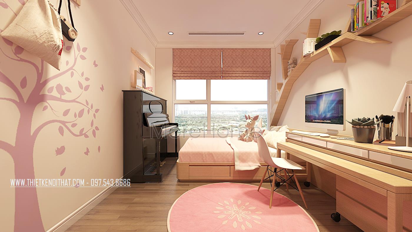 Thiết kế nội thất chung cư tân cổ điển tại Vinhomes Gardenia