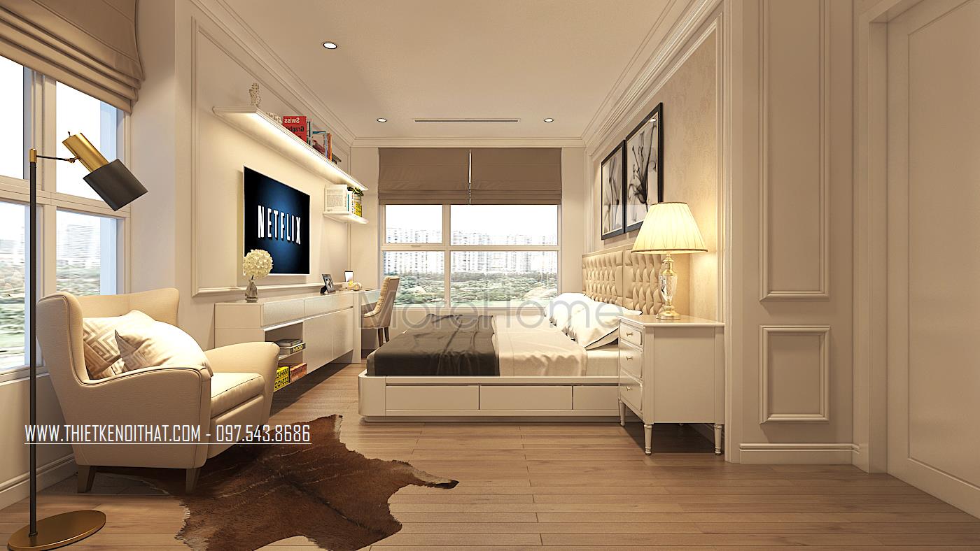 Thiết kế nội thất chung cư tân cổ điển tại Vinhomes Gardenia