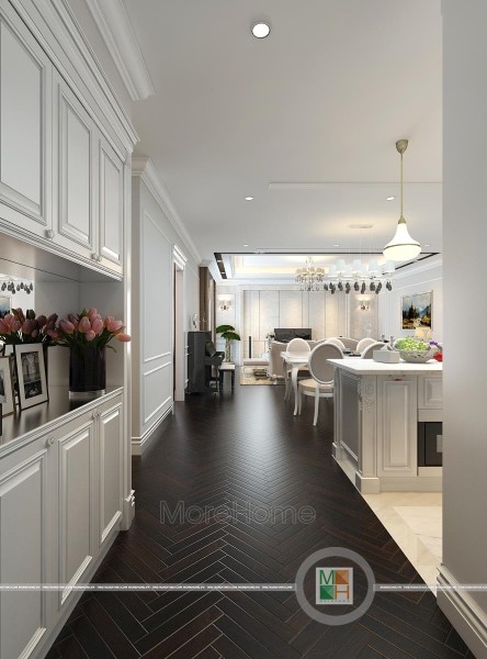 Thiết kế căn hộ Penthouse tân cổ điển Imperia Garden