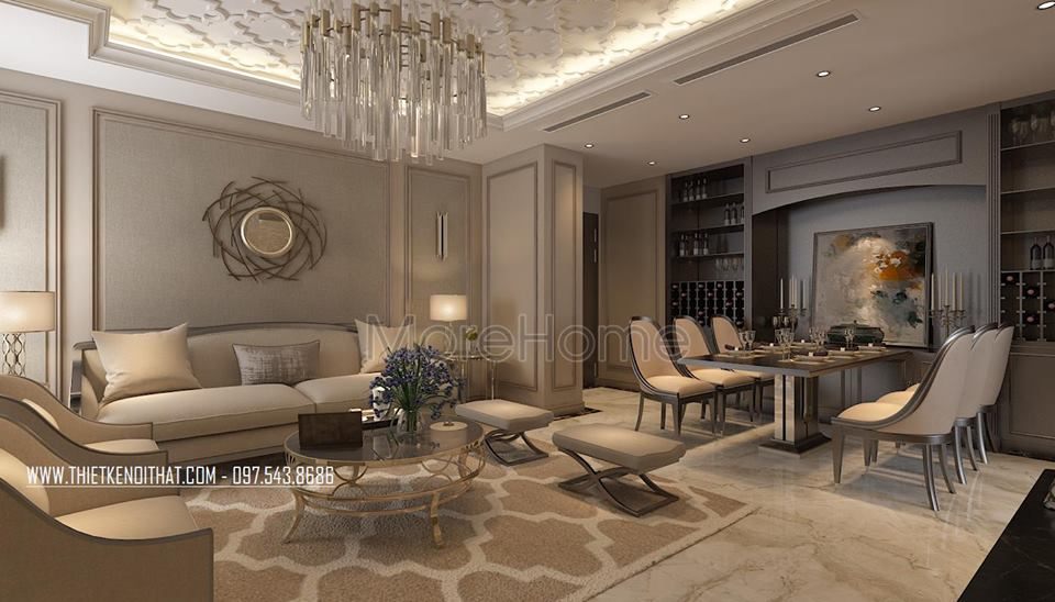 Thiết kế nội thất chung cư cao cấp tại Láng Hạ