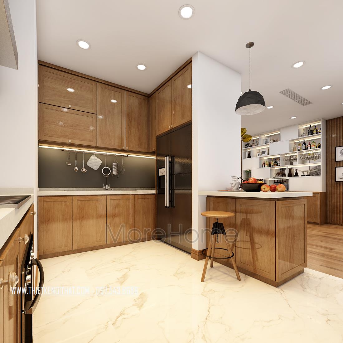 Thiết kế nội thất chung cư Ngoại Giao Đoàn