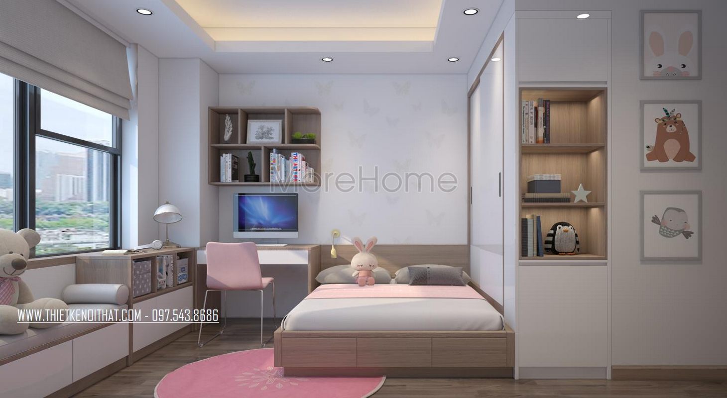 Thiết kế nội thất chung cư Ngoại Giao Đoàn đẹp, hiện đại