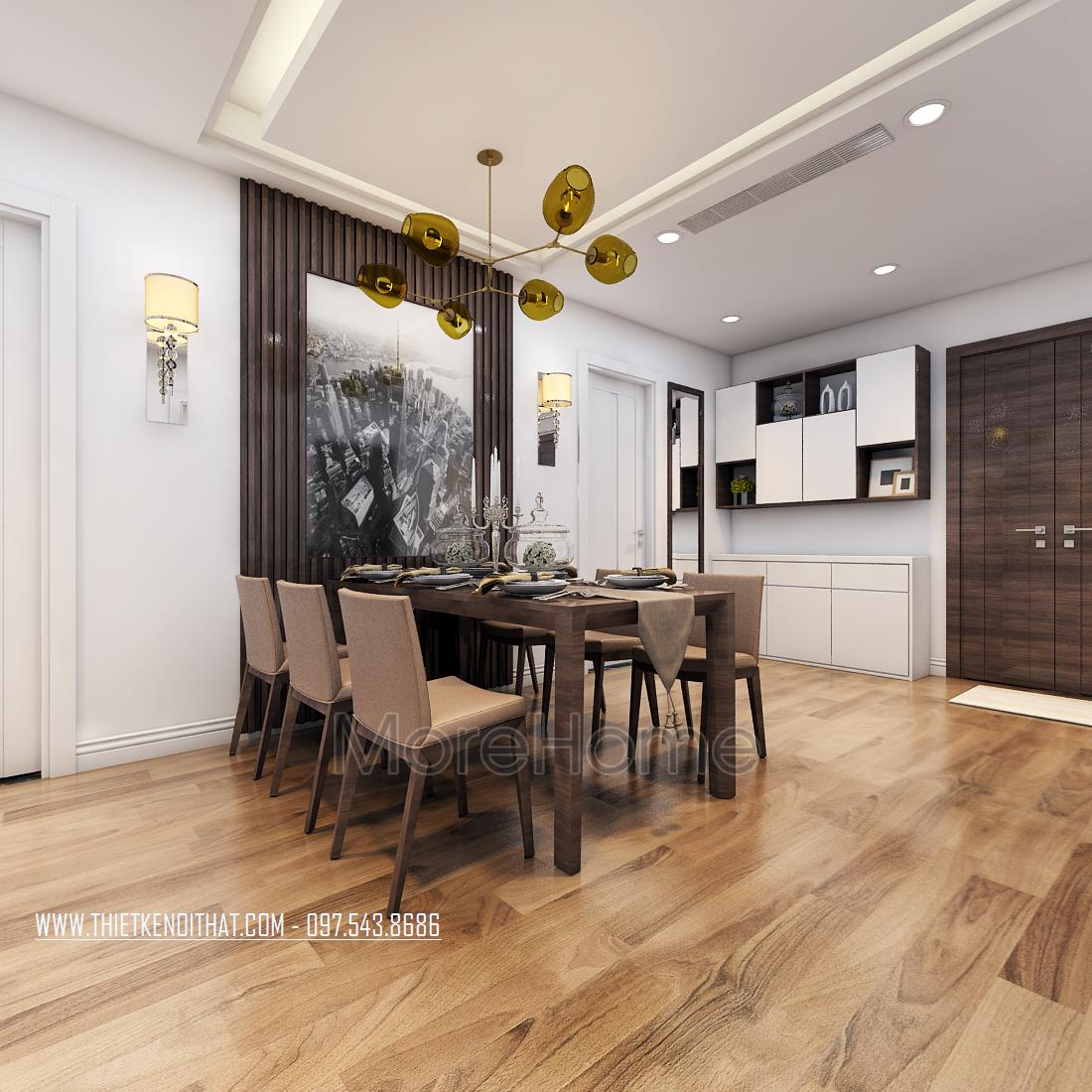 Thiết kế nội thất chung cư Ngoại Giao Đoàn