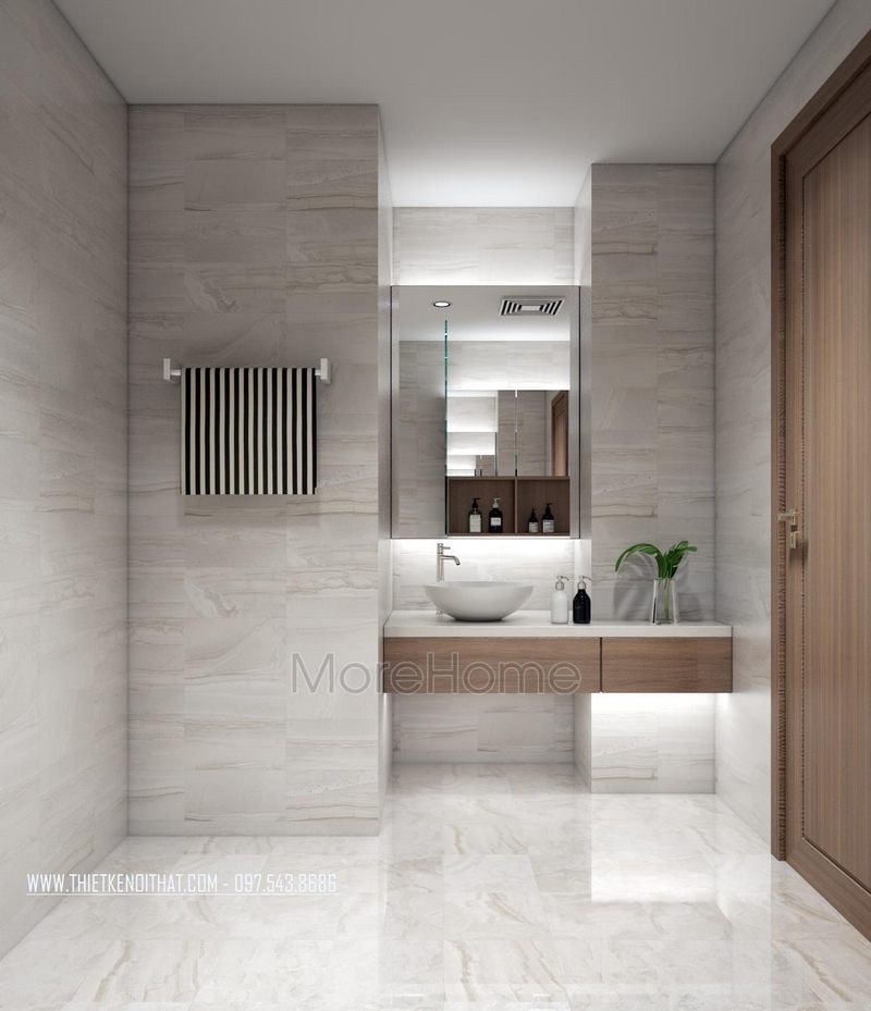 Thiết kế nội thất chung cư Ngoại Giao Đoàn đẹp, hiện đại