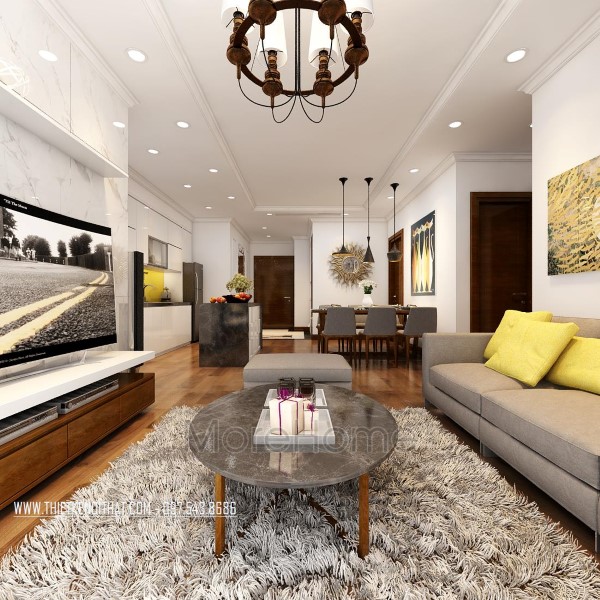 Mẫu thiết kế nội thất căn hộ Park Hill Premium