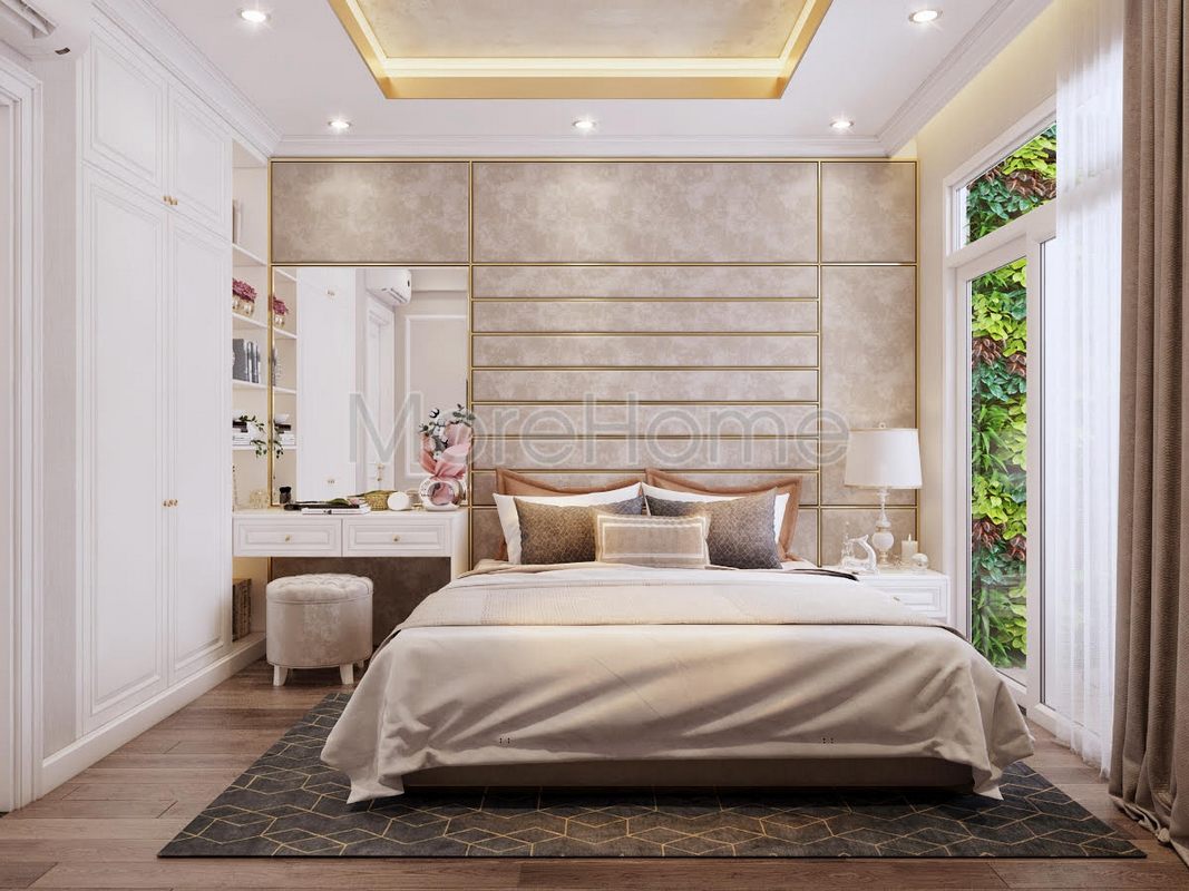 Thiết kế nội thất phòng ngủ chung cư 1050 quận Bình Thạnh