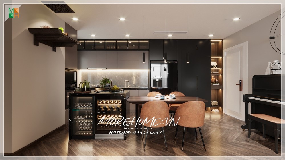 Thiết kế nội thất chung cư Sunshine hiện đại, sang trọng