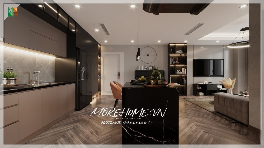 Thiết kế nội thất chung cư Sunshine hiện đại, sang trọng