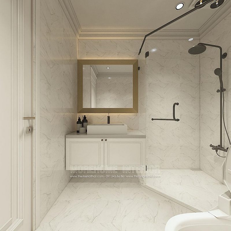 Thiết kế phòng tắm nhà vệ sinh chung cư times city quận hai bà trưng hà nội