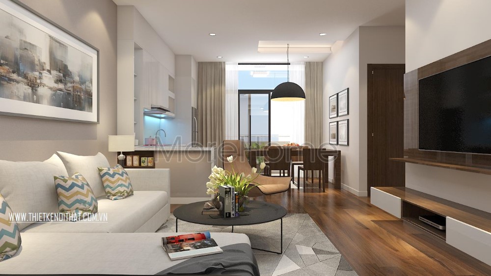 Thiết kế nội thất căn hộ chung cư Tràng An đẹp