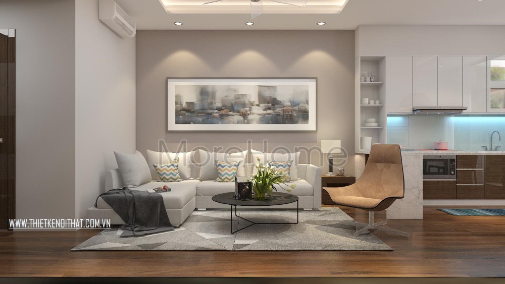 Thiết kế nội thất căn hộ chung cư Tràng An đẹp