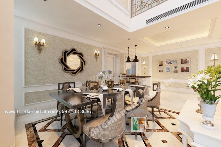 Thiết kế nội thất gỗ óc chó cao cấp