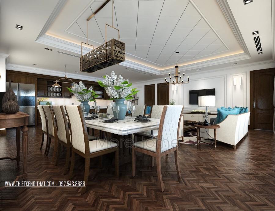 Thiết kế nội thất gỗ óc chó cao cấp